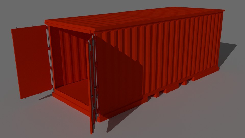 Container Fully rigged Made in Cycles preview image 1